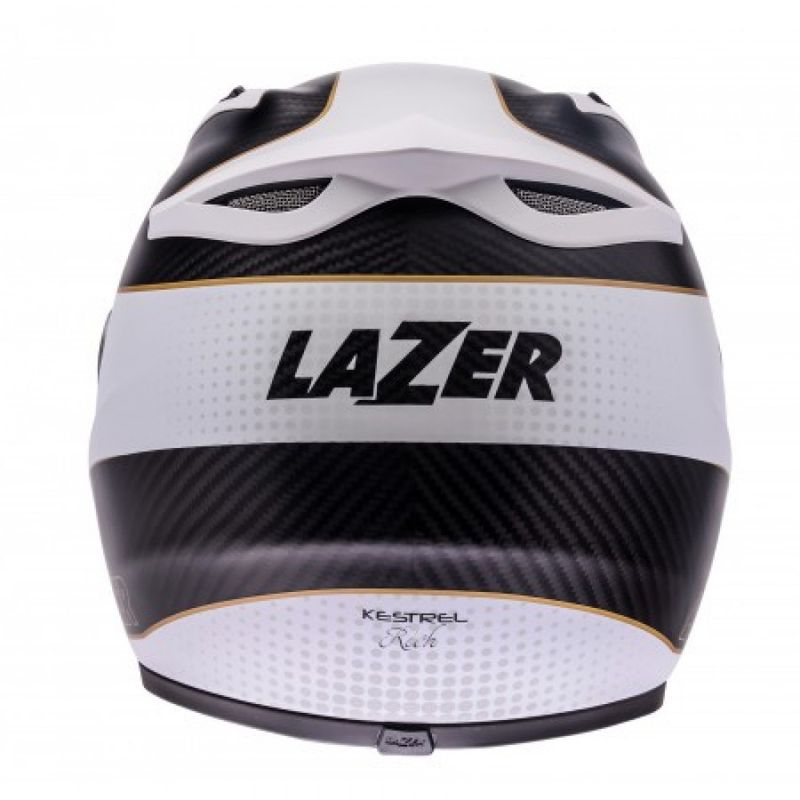 Lazer Kestrel CL Signature Hvit Carbon helhjelm (ikke intercom klar)