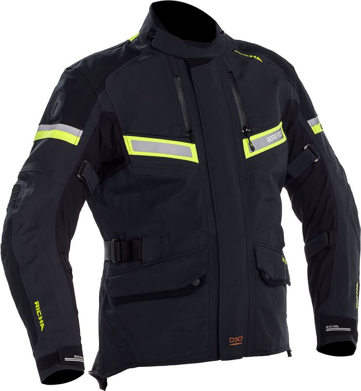 Richa Atlantic Gore-Tex Jakke Svart/Gul