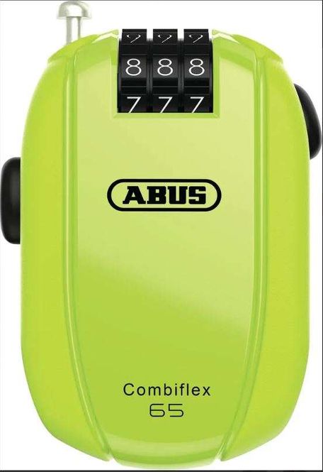 Hovedbilde ABUS Hjelmlås Combiflex Stopover 65 Gul