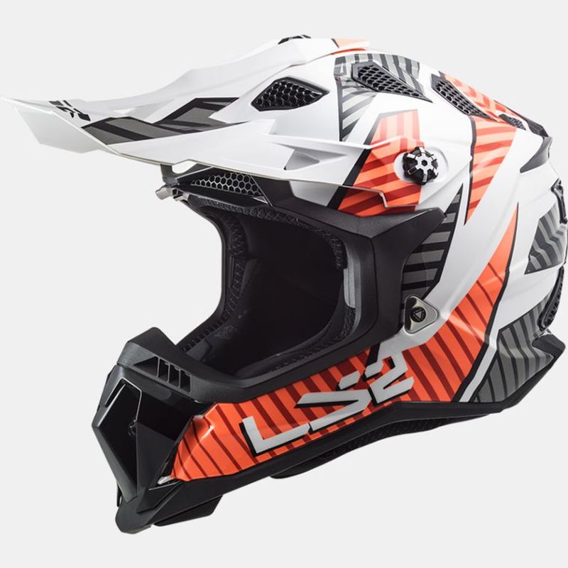 LS2 MX700 Subverter Astro Gloss hvit/Oransje