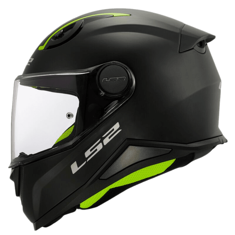 LS2 FF812 KID Matt Svart Barnehjelm