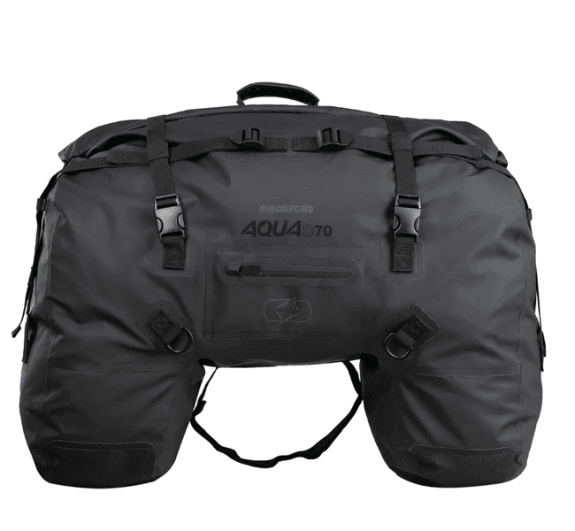 Oxford Aqua D-70 Roll Bag Svart 70liter oppbevaring for MC
