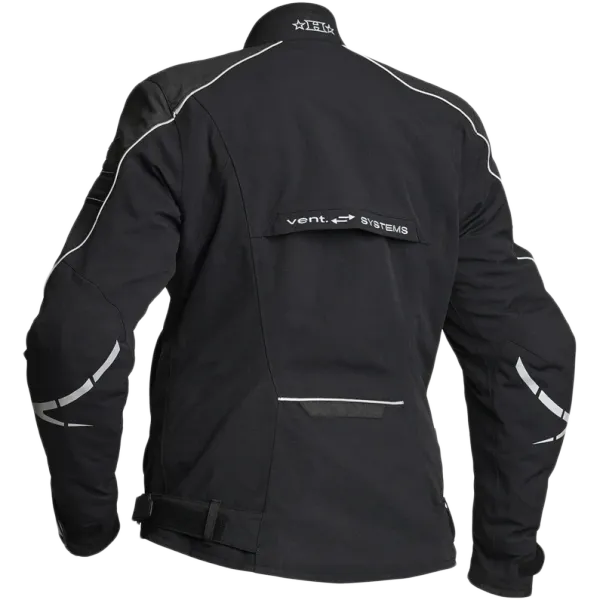 Halvarssons Walkyria Dame MC-jakke tekstil 2L laminert Svart/Gul vest