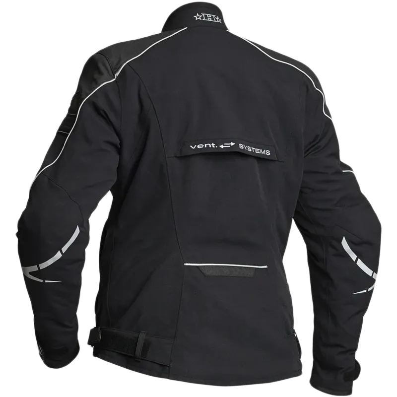Halvarssons Walkyria Dame MC-jakke tekstil 2L laminert Svart/Gul vest