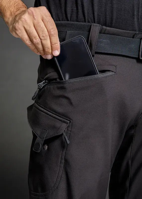 LS2 Douglas MC-Bukse Svart i 3-lags Softshell