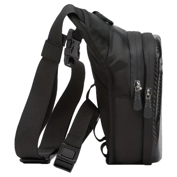 Hoftebag/skulderbag Carbon look, Svart Carbon
