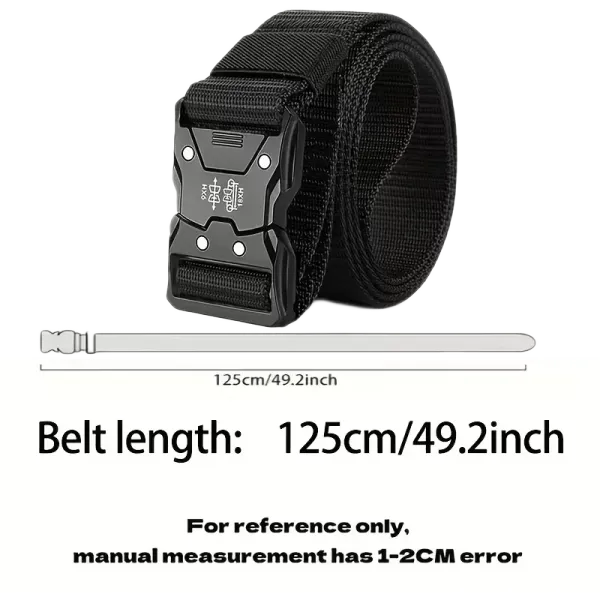 Kraftig belte med hurtigspenne klips i 100% vevet Polyester, 125cm
