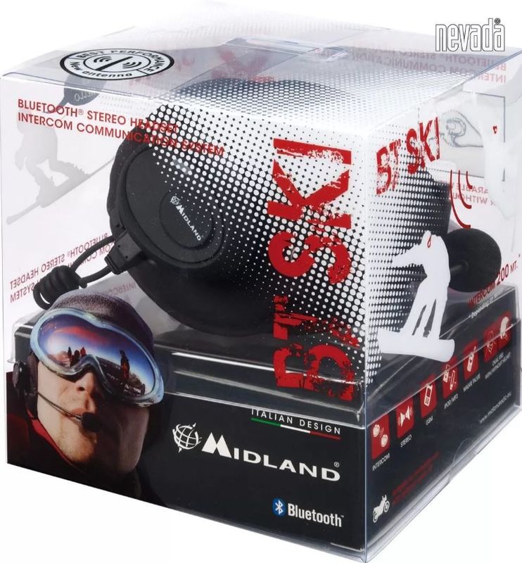 Midland BT Ski intercom med ørevarmere for ski eller sykkel