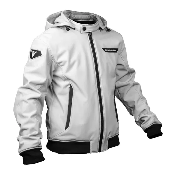 Bullfighter Ghost Softshell MC-Jakke Lys Gr&aring; med AA-skli, skulder og albu -beskyttelse 