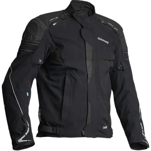 Halvarssons Walkyr Herre MC-jakke tekstil 2L laminert Svart/Gul vest, kun XS