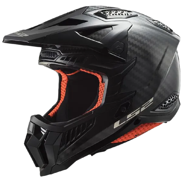 LS2 MX703 MX-hjelm X-FORCE Phantom Carbon Blank/Gloss Carbon MX hjelm, 1150gram
