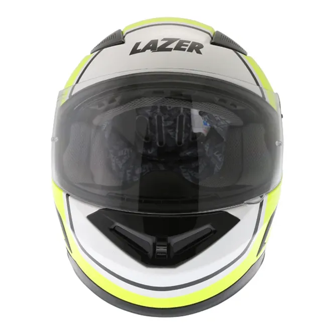 Hovedbilde Lazer Bayamo RACE SPIRIT ( Gul fluo - hvit - svart) helhjelm