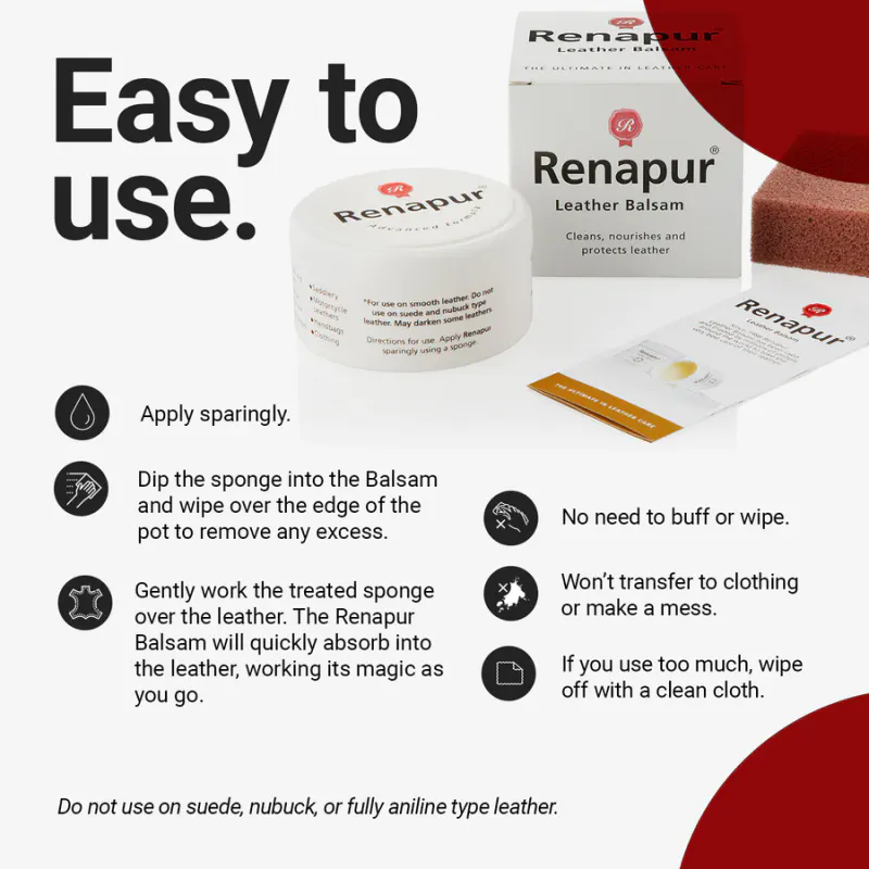 Renapur Lærbalsam 220ml - Skinnpleiemiddel / Imprenering