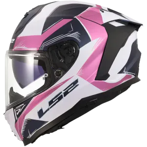 Hovedbilde LS2 MC-Hjelm FF817 Challenger II Flaman Hvit/Rosa glassfiberhjelm med ...