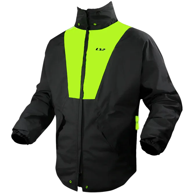 Hovedbilde LS2 Regnjakke MC Svart/Gul- X-Rain