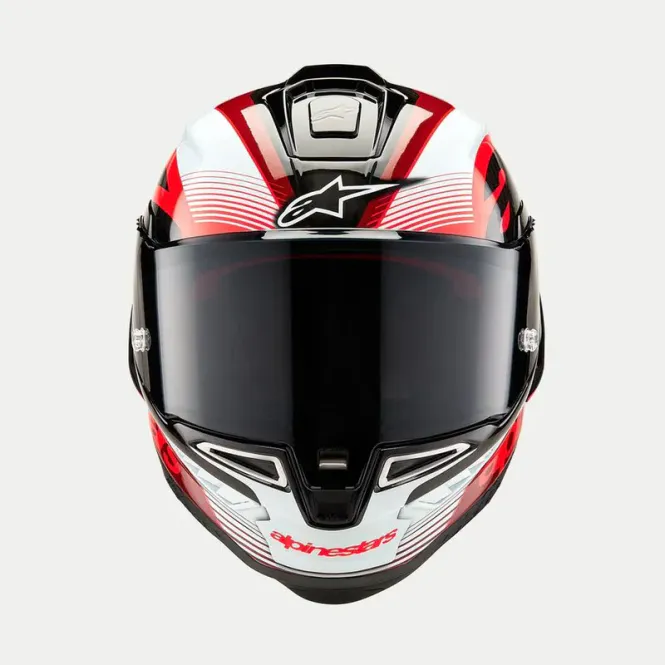 Hovedbilde Alpinestars MC-Hjelm Supertech R10 Team Svart/Carb/Rød/Hvit